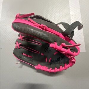 Kids Gray and Pink Baseball Glove